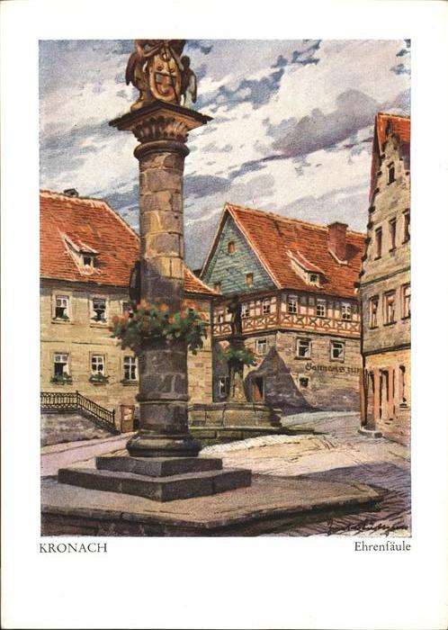 Kronach Oberfranken Ehrensäule