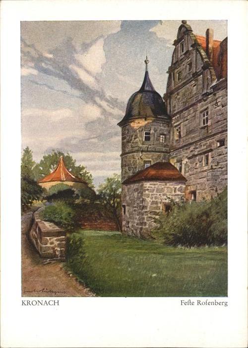 Kronach Oberfranken Feste Rosenberg