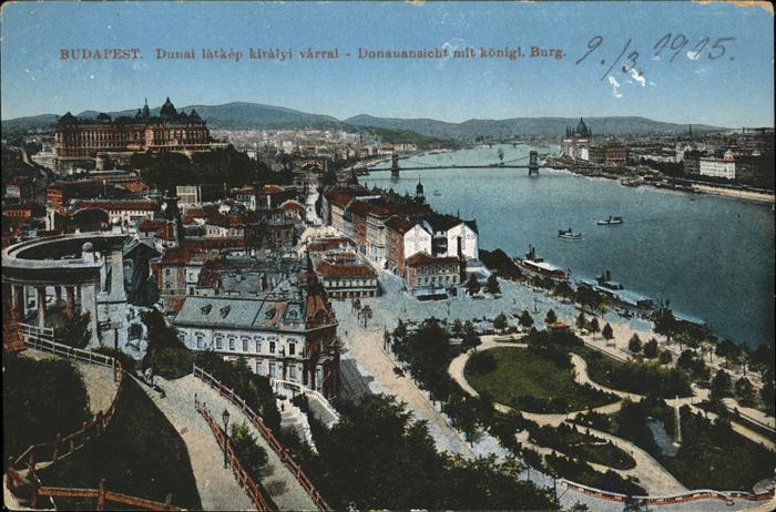 Budapest Donauansicht Burg