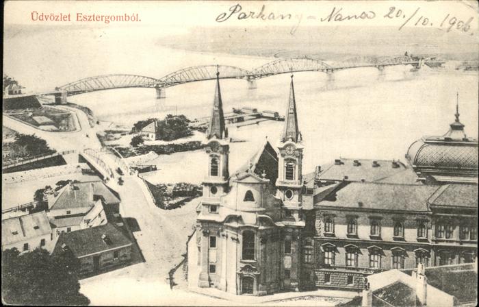Esztergom Teilansicht Brücke