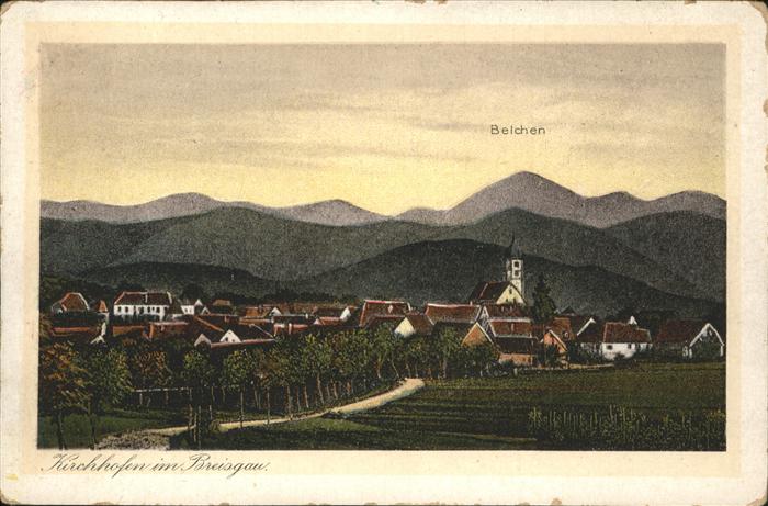 Kirchhofen Breisgau Totalansicht Breisgau Belchen