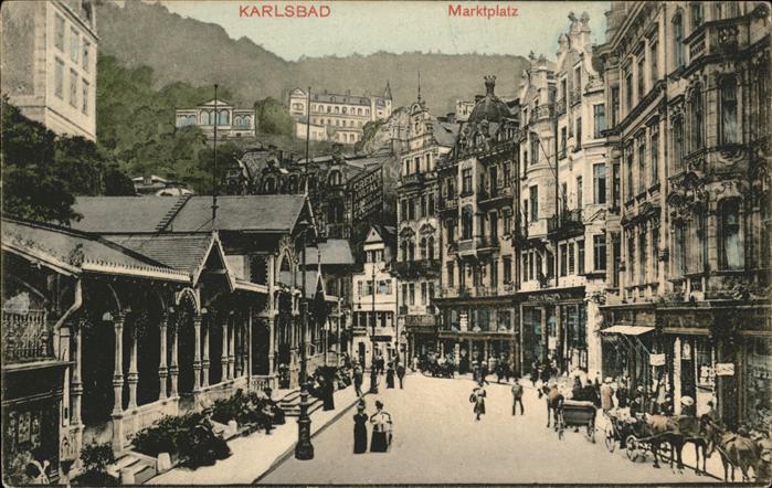 Karlsbad Eger Marktplatz