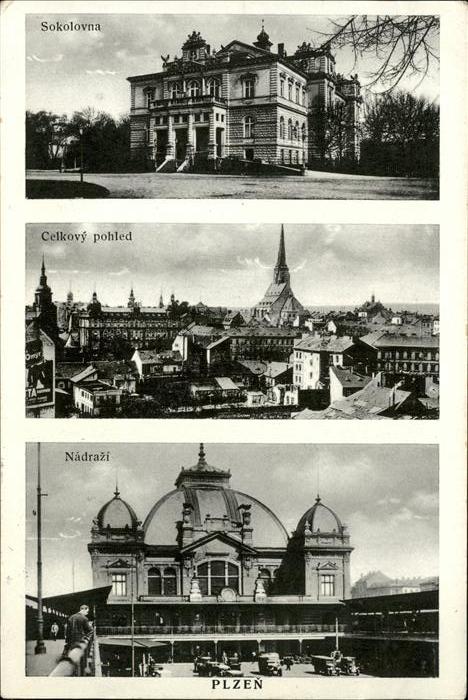 Plzen Pilsen Sokolovna Nadrazi