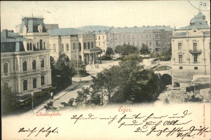 Eger Cheb Tschechien Theaterplatz