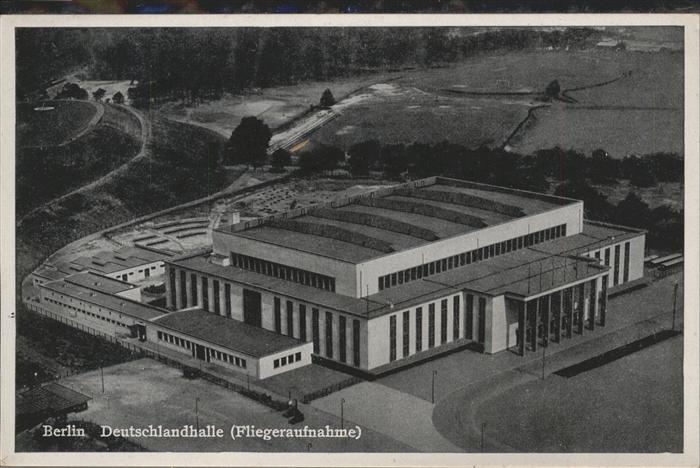 BERLIN  CITY Fliegeraufnahme Deutschlandhalle