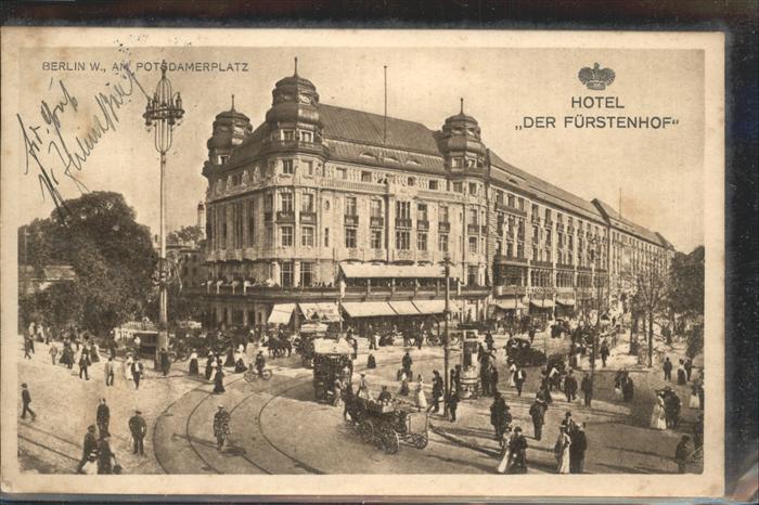 Berlin Potsdamerplatz Hotel Fürstenhof Strasse