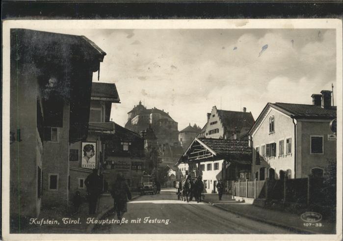 Kufstein Tirol Hauptstrasse Festung Kutsche