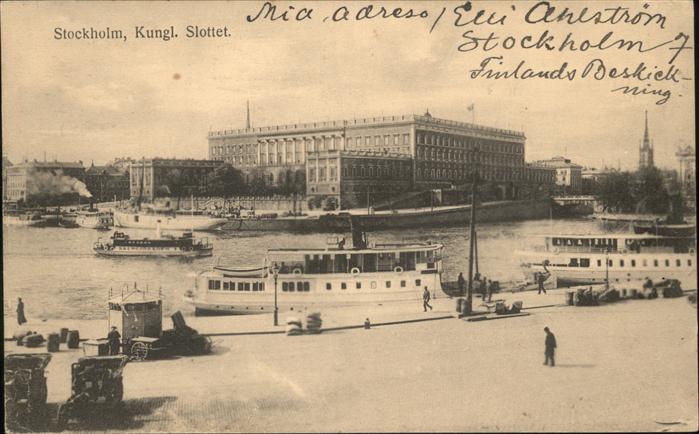 Stockholm Slottet Schiff