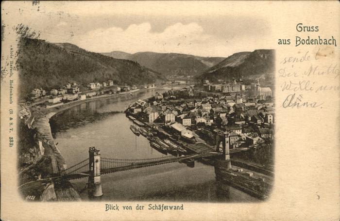 Tetschen-Bodenbach Boehmen Schäferwand Brücke