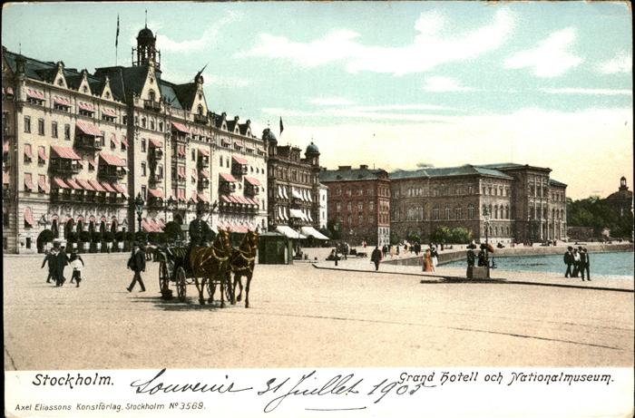 Stockholm Grand Hotel Nationalmuseum Kutsche
