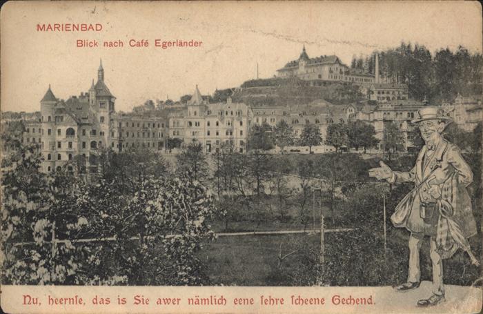 Marienbad Tschechien Boehmen cafe Egerländer