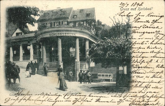 Karlsbad Eger Schlossbrunn