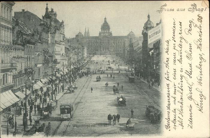 Prag Prahy Prague Wenzelsplatz