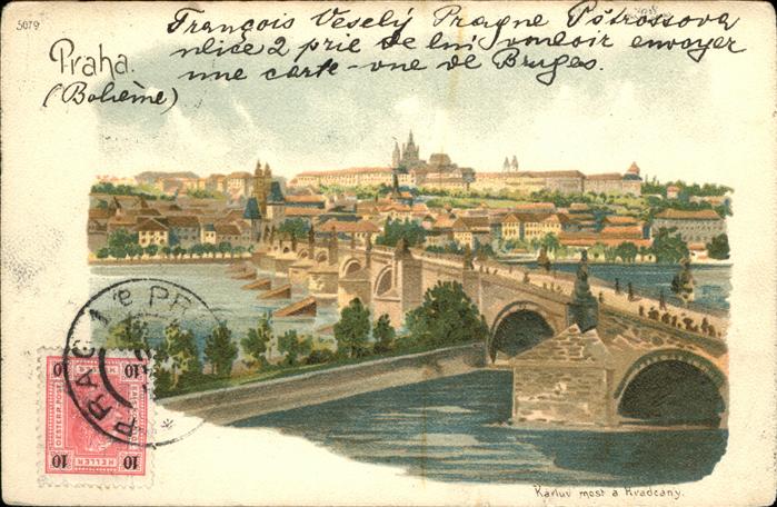 Prag Prahy Prague Karlsbrücke