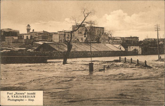 Aleppo Syria Pont Naoura inonde