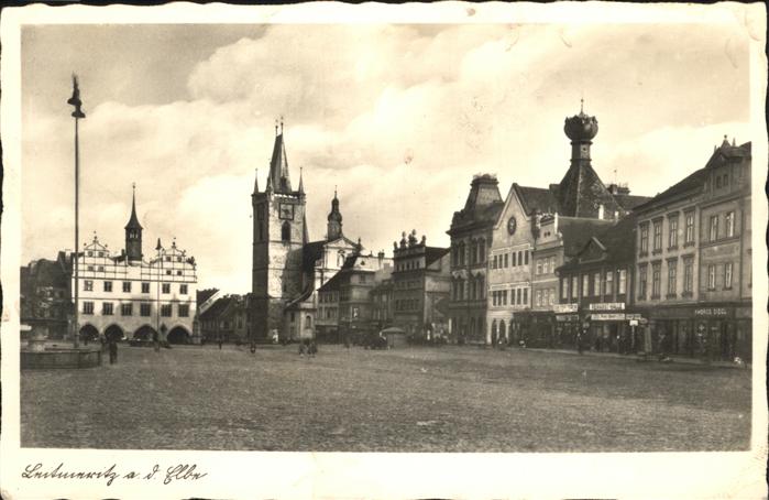 Leitmeritz Litomerice Nordboehmen Marktplatz