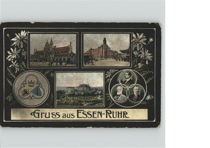 Essen Ruhr Hauptbahnhof Postamt Villa Hügel