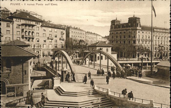 Fiume Rijeka Nuovo Ponte sull Eneg