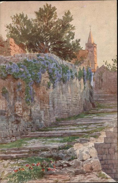 Rab-Arbe Teilansicht
Aquarell
