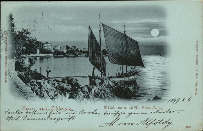 Opatija Abbazia Südl. Strandweg