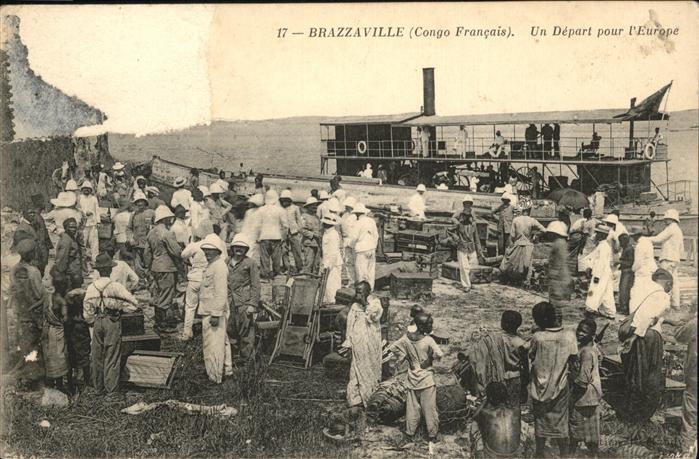 Brazzaville Depart pour Europe Schiff