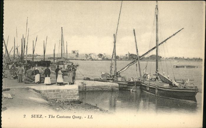 Suez Schiff Customs Quay