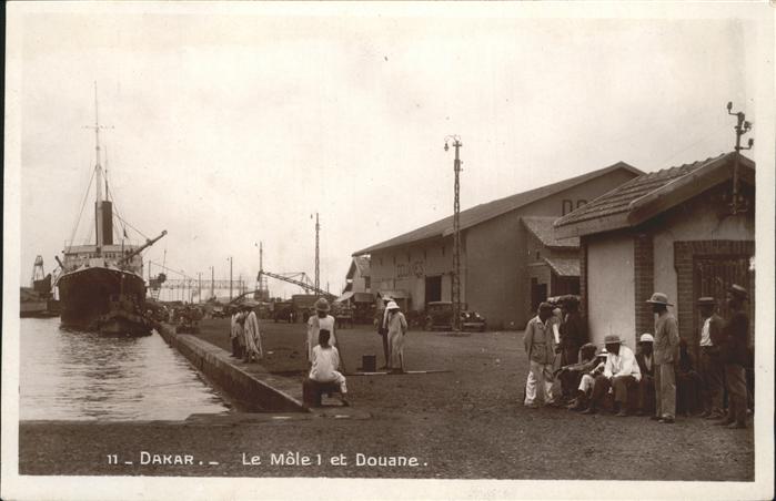 Dakar Mole Douane Schiff