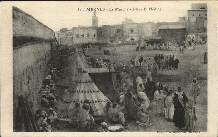 Meknes Marche Place El Hedine