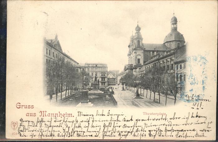 MANNHEIM BW Theaterplatz