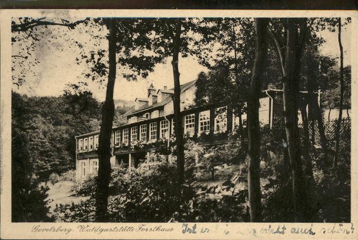 Gevelsberg Wald Gaststätte Forsthaus