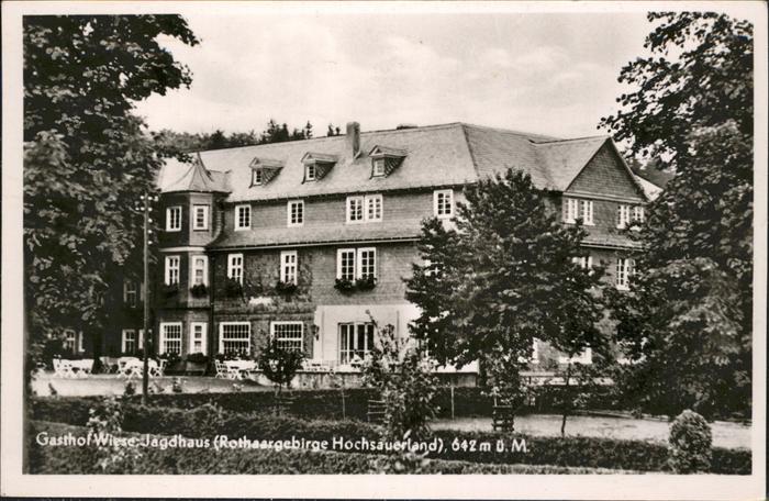 Jagdhaus Sauerland Gasthof Wiese