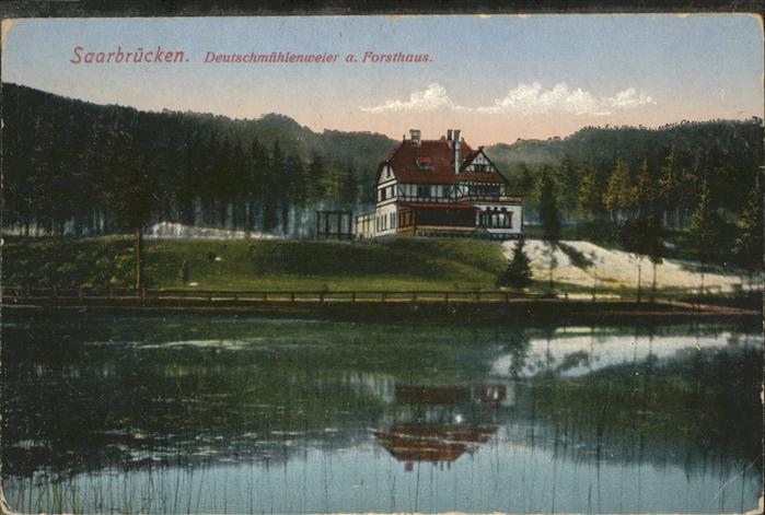 SAARBRueCKEN Saarland Deutschmuehlenweiher Forsthaus