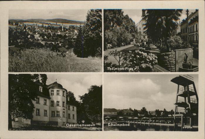 Markneukirchen Gewerbemuseum Schwimmbad Thälmann Platz