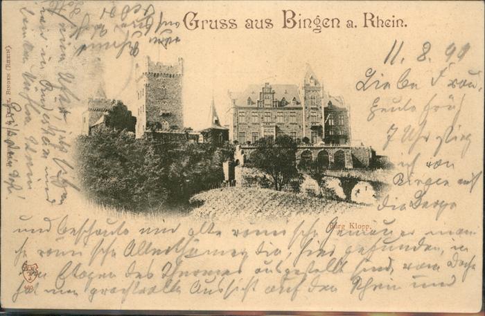 Bingen Rhein Burg klopp