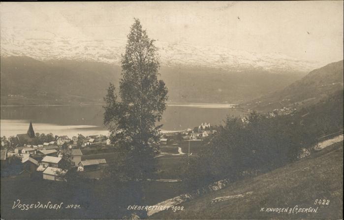Vossevangen Voss Vangsvatnet Panorama