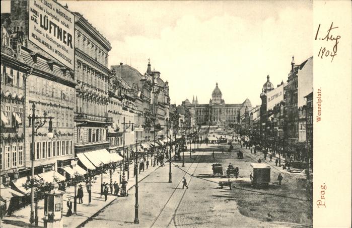 Prag Prahy Prague Wenzelplatz