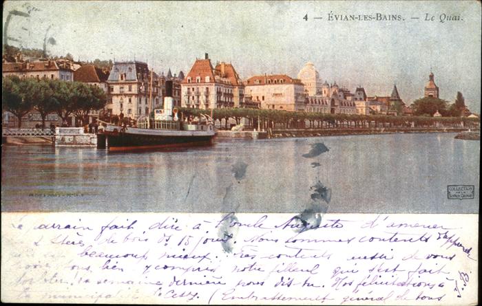 Evian-les-Bains Haute Savoie Quai