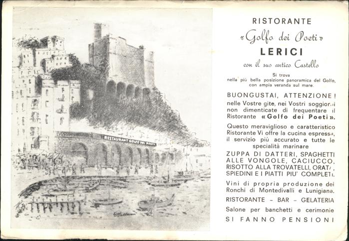 La Spezia Lerici
Ristorante Golfo dei Poeti