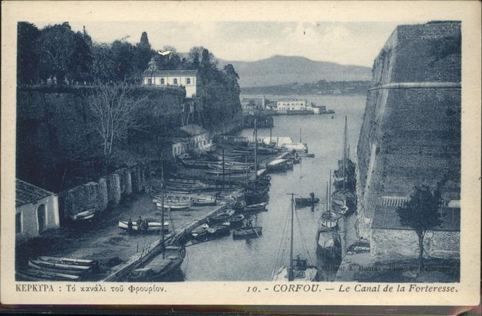Korfu Corfu Canal de la Forteresse