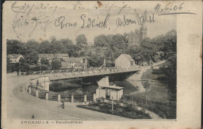Zwickau Sachsen Paradiesbrücke
