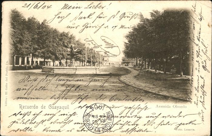 Guayaquil Avenida Olmedo Brunnen