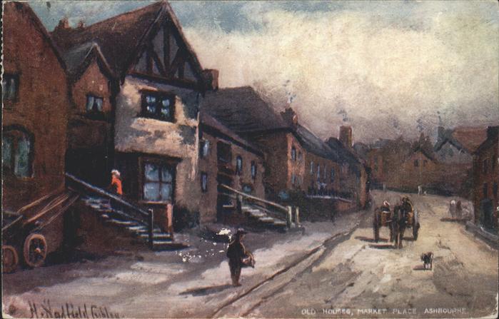 Ashbourne Derbyshire Dales Kutsche Hund