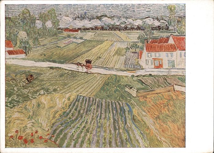 Auvers Haute-Loire Landschaft Kutsche