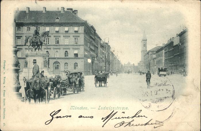 Muenchen Bayern Ludwigsstrasse