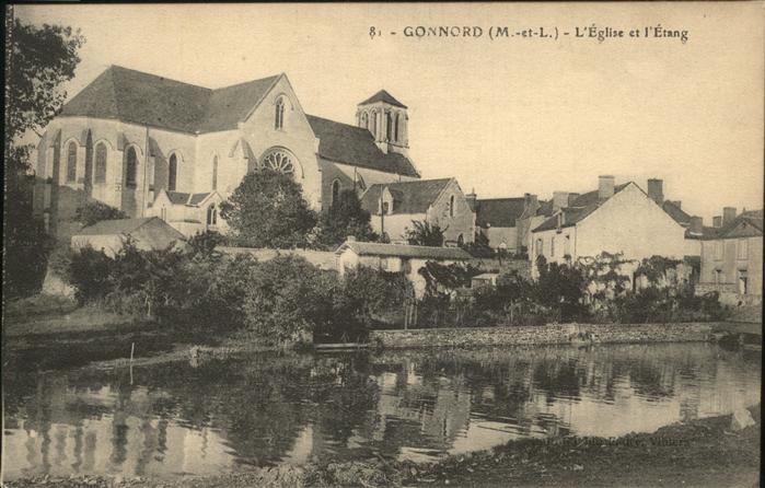 Gonnord Eglise et l'Etang