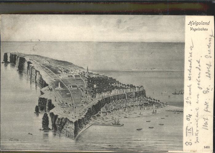 HELGOLAND Insel Schleswig-Holstein Vogelschau