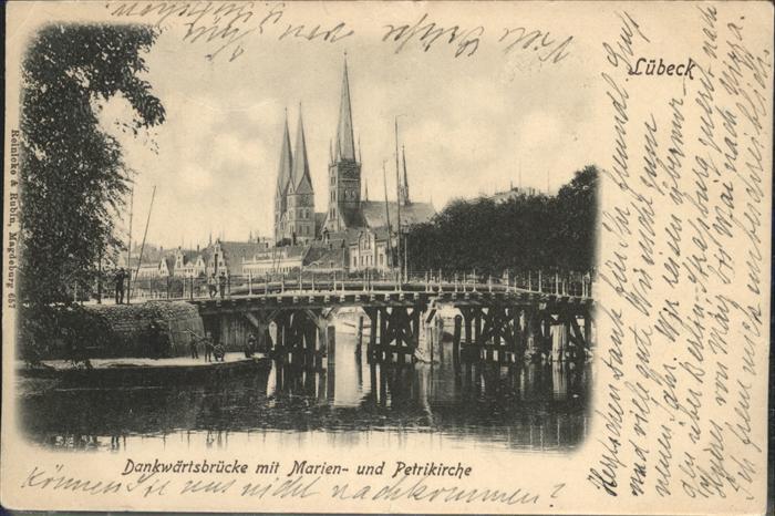 LueBECK  CITY Dankwaertsbruecke
Marien- und Petrikirche