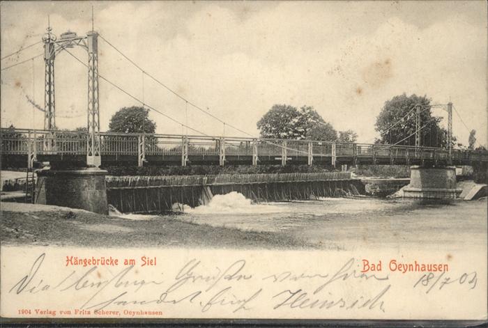 Bad Oeynhausen Hängebrücke am Siel