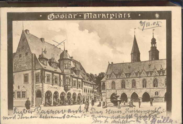 GOSLAR Harz Niedersachsen Marktplatz