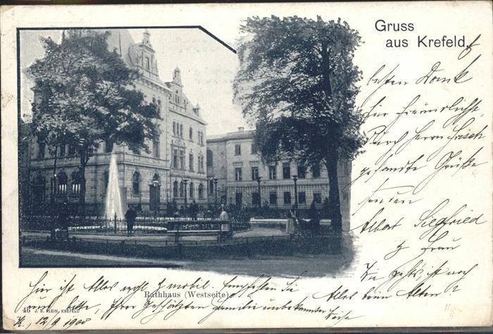 Krefeld Rathaus Westseite